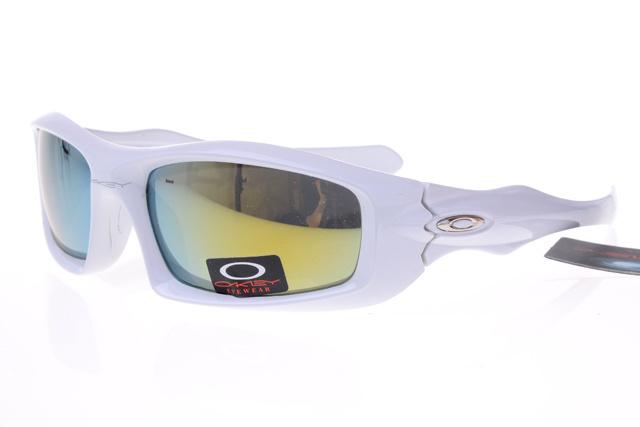 Cheap Oakley Pit Bull Sunglasses Yellow Lens Snow White Frame On